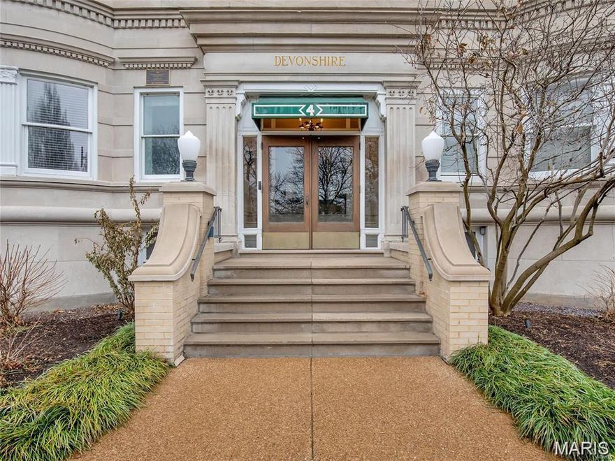 LARGE CONDO OVERLOOKING FOREST PARK!! Amenities include two secure garage parking spaces with direct building access and large storage lockers. A short walk takes you to Barnes and Children's Hospitals and the vibrant Central West End shopping and dining district. The condo features recently refinished hardwood floors, exquisite woodwork, and 10-foot ceilings, enhancing its charm. The oversized living room boasts large, curved-glass windows that showcase Forest Park's seasonal beauty and flow seamlessly into a spacious dining area, perfect for formal entertaining. The updated kitchen includes custom cabinetry, stainless steel appliances (gas range), granite countertops, and a large center island for casual dining. The rooftop common area offers panoramic views of Forest Park, the St. Louis Basilica, and the Arch, making it a perfect spot to watch Fourth of July fireworks. THIS UNIT CAN BE BOUGHT AND RENTED BY THE BUYER.  Some Additional Features Options: Sun Room, 2 inside garage spaces.