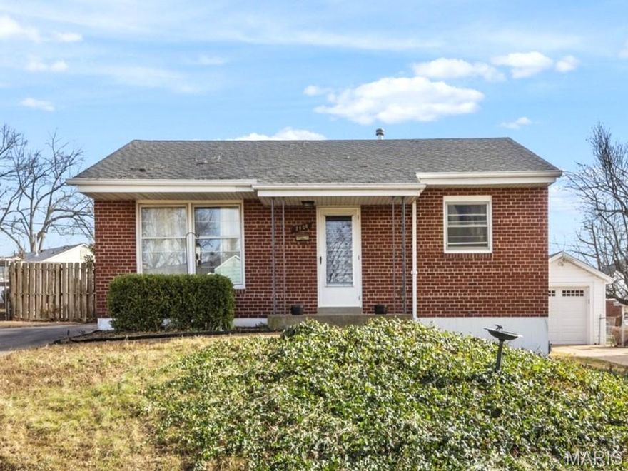 Solar panels included! Charming and affordable in a convenient location on a low-traffic street. This all-brick home is perfect for a starter home, or a downsizer. You'll love the hardwood floors in the main living area that seamlessly transition into the dining area and kitchen, creating an open feel. Kitchen has easy access to the backyard to enjoy your deck, or native garden area, plus a storage shed too. Updated full bathroom on main level with tile details, plus hardwood floors in the guest bedrooms too.  You'll love the basement finishes with great flex space for a family room, plus an additional non-conforming bedroom, large storage closet, and an ample laundry room.  EXTRA BONUS: Solar panels installed in 2022 and they are paid for!  No loan to assume, just money to be saved. Electric bill average for the past 2 years is only around $30 per month! Huge savings! Call your favorite Realtor for a tour!