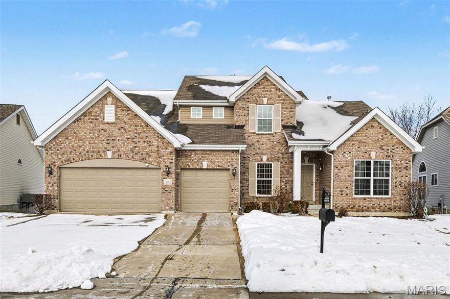 This beautiful 2-story home, only 7 years old provides newer construction benefits with stylish finishes.  Home includes 4 Bedrooms with 2.5 baths, 
& 3-car garage.  Main floor w/master bedroom designed for comfort & privacy with en-suite bathroom featuring a double vanity, tub and separate shower, linen and walk in closet.  Upstairs you will find three additional bedrooms w/carpet, loft area & full bath, giving family members or guests their own separate living area.  In addition, sitting room and/or office, dining room, breakfast area, family room with gas fireplace, wall of windows offering natural light.  Kitchen with plenty of cabinetry, stainless steel appliances to stay.  Extra upgrades, inground sprinkler system, fenced backyard, deck/stone patio.  Main floor laundry, smart toilets, walk out basement with framework, egress window & rough-in plumbing.  Call and make your appointment today!