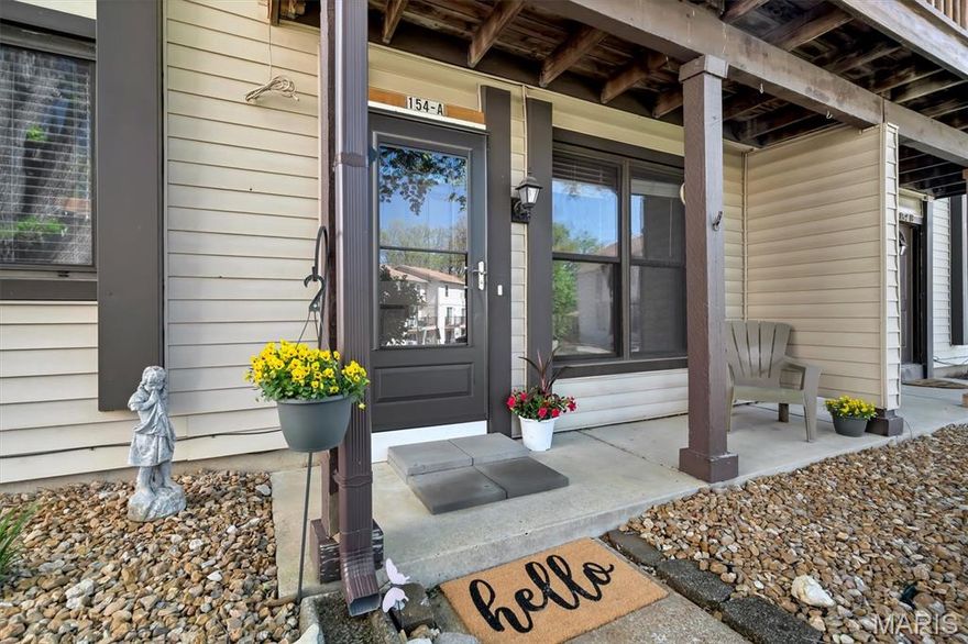 Cozy and charming 2-bedroom/1-bath main-floor condo located in the desirable Rockwood School District! A welcoming covered front porch sets the tone as you enter into the inviting living room, complete with a cozy electric fireplace,perfect for relaxing evenings at home.

The living room flows seamlessly into the dining area and kitchen, creating an open and functional layout. The kitchen offers ample counter space, generous cabinetry, and a large pantry for added convenience. Just beyond, you’ll find a spacious laundry room with even more storage. 

Step outside to your private back patio, complete with a storage shed, ideal for enjoying quiet mornings or outdoor entertaining. Two nicely sized bedrooms share a full bathroom, offering comfortable living space.

You’ll love the unbeatable location within walking distance to Muir Park and Eddie Park and just minutes from Hilltop Village amenities including a pool, clubhouse, community lake, and walking trails. Close to restaurants, markets and highway 44. 

Monthly HOA for Beard Village is $240 and Hilltop Village amenities annual fee is $400.

Don’t miss your chance to own this wonderful condo in a fantastic location!