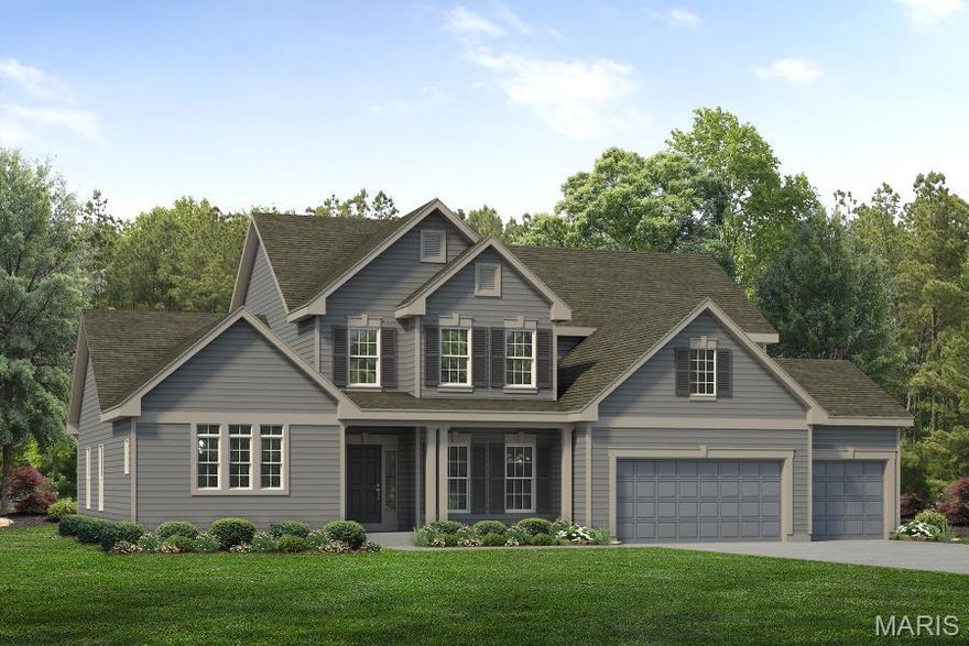 The TURNBERRY by McKelvey Homes. BASE PRICE Elevation A* 4,058 sq ft, 4 beds, 3.5 Baths, 1.5 story home. Main floor features a Formal Dining Room, Primary Suite with ensuite primary bath with 2 walk-in closets; Great Room boasting 11ft ceilings and window wall; The Kitchen features a large eat-in island, walk-in pantry, plenty of cabinetry; Laundry room; adjoining the Kitchen is the breakfast area with access to the backyard; with open flow to the Hearth Room with fireplace and powder bath. The second floor showcases a bonus room, 3 bedrooms, 2 full baths (Jack and Jill split between two bedrooms with separate vanities). This home is a to-be-built and be customized to fit your needs!