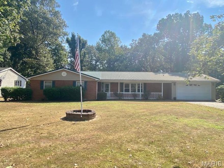 Well Maintained Brick home inside city limits sits on 1/2 acre lot M/L . You cannot beat this location close to schools . This home features large kitchen with lots of cabinetry and room enough to add more and a kitchen island. Laundry room and 1/2 bath as you walk in the back door. Separate formal dining room , and family room with bricked fireplace and glass doors leading outside to a covered porch. Picturesque backyard , shaded and well landscaped around porch and deck that leads back into garage. Nice size bedrooms , primary bedroom has walk- in closet and separate bathroom. Heat/air system was regularly serviced , metal roof . This home is listed under Appraisal Value !