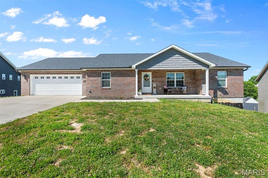 This spacious 5 bedroom, 3 bathroom home offers convenient one-level living close to everything Cape has to offer! The open-concept layout seamlessly connects the living room, kitchen, and dining area, creating a bright and welcoming space perfect for everyday living and entertaining. The kitchen features granite countertops, a large island with built-in bar seating, and plenty of room to gather. Granite countertops continue throughout the bathrooms for a cohesive, updated feel. Designed with a split-bedroom floor plan, the private primary suite is tucked away from the additional bedrooms and includes its own ensuite bathroom and walk-in closet. You’ll also love the generously sized main-level laundry room complete with a sink and extra storage. Just off the dining area, the covered back patio provides the perfect spot to relax or entertain outdoors. Durable vinyl flooring runs throughout the home for both style and easy maintenance. The fully finished walkout basement adds even more living space with a large family room, full bathroom, and two additional bedrooms — ideal for guests, a growing household, or extra entertaining space.