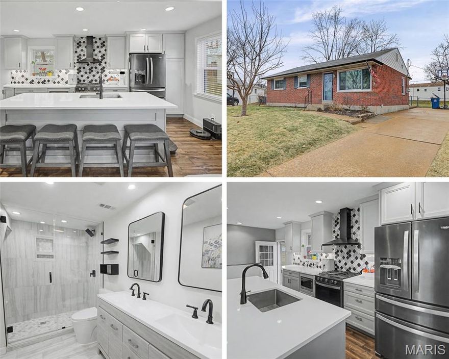 Welcome home to this beautifully updated 3-bedroom, 2-full-bath brick ranch nestled on a quiet cul-de-sac in one of South St. Louis County's most sought-after school districts. From the moment you step inside, you'll be captivated by the seamless open floor plan and the rich, dark wide-plank hardwood flooring that flows effortlessly through the family room, kitchen, and hallway — creating a warm, cohesive feel throughout.

The showstopper of this home is the custom remodeled kitchen (2020), designed for both everyday living and effortless entertaining. Gleaming quartz countertops, a large center island with light grey shaker cabinetry, tile backsplash, and premium appliances come together to create a chef's kitchen that is truly magazine-worthy. The open layout means the kitchen flows right into the living space, so you're never far from the conversation.

And the updates don't stop there. In 2022, a stunning full bathroom was added, featuring custom tile work, a double vanity, a gorgeous walk-in glass shower with floor-to-ceiling tile, and a mosaic tile floor. It's a spa-like retreat that elevates the home's value and livability. These thoughtfully executed renovations mean the big work is already done. Just move in and enjoy!

Step outside and fall in love with the expansive, level, fully fenced backyard - an entertainer's dream. Whether you're hosting a summer cookout on the paver patio, letting the kids run and play, or simply enjoying a quiet evening under the stars, this yard delivers.

All of this in the highly acclaimed Lindbergh School District, consistently ranked among the best in Missouri. 

Schedule your private showing today.
