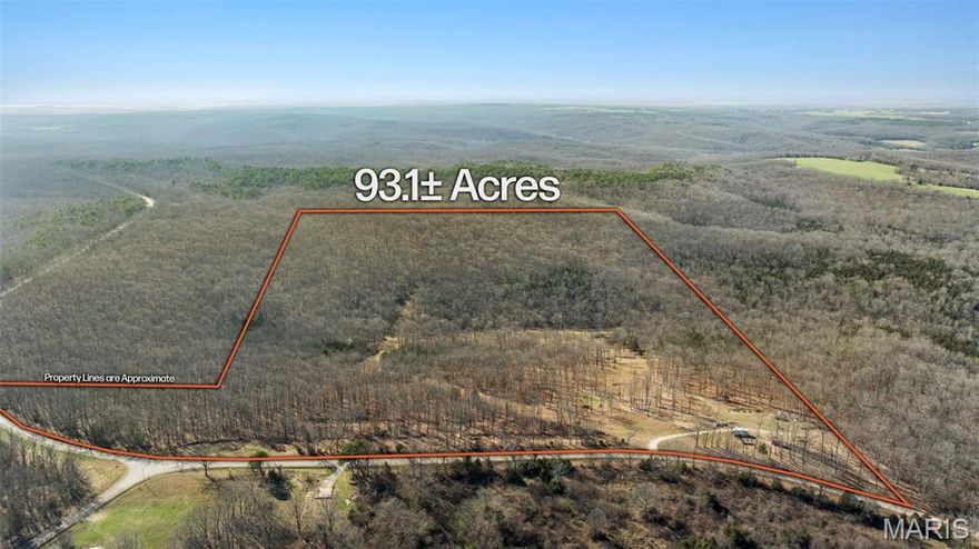 Exceptional 93 acres joining Mark Twain National Forest on three sides, offering unmatched privacy and direct access to thousands of acres of public land. This property features mature, marketable timber, wet weather creek, a drilled well, and power already on site. Abundant wildlife makes it a premier hunting property with food plots and trail systems, and multiple build sites provide the perfect setting for a dream home or cabin. A rare combination of seclusion, utilities, timber value, and outdoor recreation.