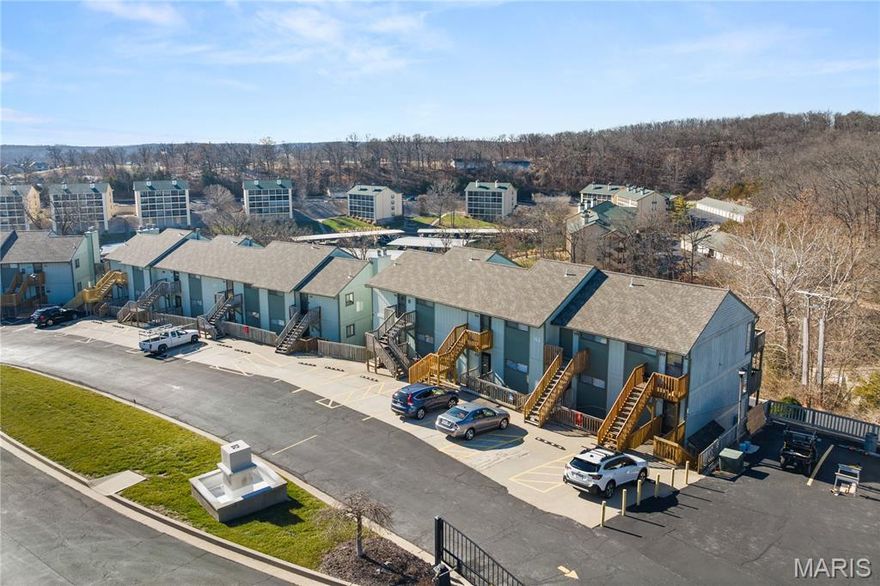 Turnkey 1-Bedroom Condo in Southwood Shores – Lake Ozark, Mo on MM12. Welcome to Southwood Shores Condos, a sought-after lake community in Lake Ozark offering resort-style amenities for everyone! Enjoy the clubhouse, indoor & outdoor pools, hot tub, tennis & basketball courts, playground, designated lake swimming areas, trailer parking, and a boat ramp—perfect for lake living at its finest. Located in Building 163, this 1-bedroom, 1-bath condo offers prime lake view with lake access within a gated community. Step inside to find newer flooring, freshly painted adding a stylish touch, awesome open for relaxing and entertaining, Turnkey, fully furnished—ready for immediate enjoyment, and vaulted ceilings. Currently a nightly rental. With endless rental potential possibilities, this unit makes a fantastic investment, part-time vacation getaway, or full-time residence with top-tier amenities. Don’t miss out—schedule your showing today!