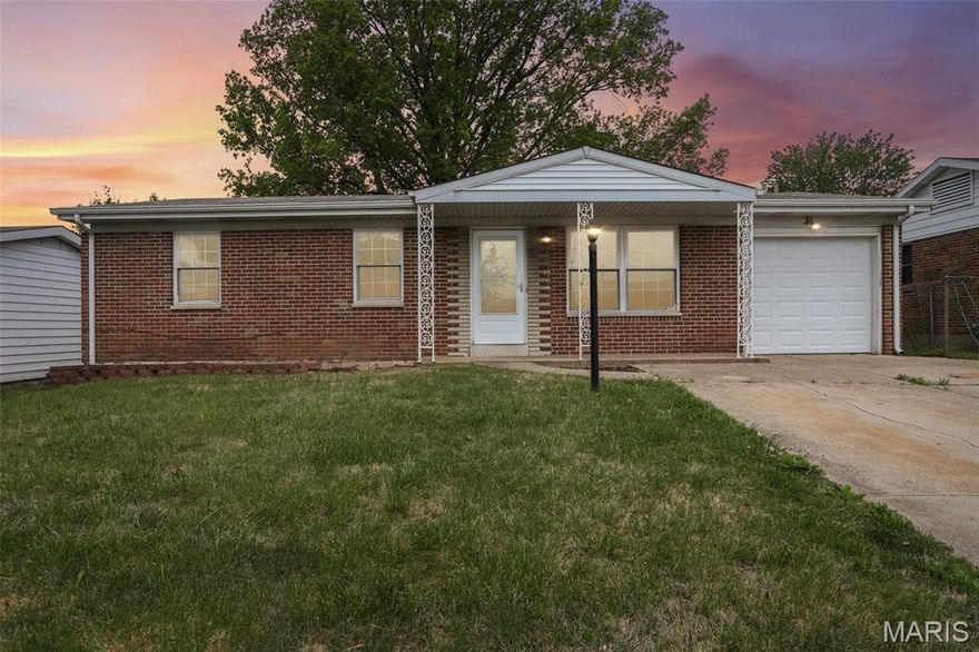 Ranch home in Mehlville • Open floor plan • Large level backyard with patio • Near parks, shopping, and I-55

Ranch-style home in Mehlville offering single-story living and flexible space. The open floor plan connects the main living areas, and hardwood floors span much of the main level. A spacious rear addition provides options for a second living area, home office, or recreation space.

The partially finished lower level featuring a 2nd full bathroom and 2 additional flex rooms adds usable space for storage, workout, sleeping area or hobby use. Exterior features include a large, level backyard and patio, along with a covered front porch. The property includes a 1-car garage and an oversized 2+ car width driveway for additional parking.

Located approximately 0.6 mi to Jefferson Barracks Park, 1.5 mi to Dierbergs Markets, 1.7 mi to Schnucks, and 2.5 mi to South County Center. Convenient access to Interstate 55.

Property offers an opportunity for updates and improvements.

Nearby Amenity List (Distance-Based for Search Relevance)
Jefferson Barracks Park (~0.6 mi)
Dierbergs Markets (~1.5 mi)
Schnucks (~1.7 mi)
South County Center (~2.5 mi)
Interstate 55 (quick access)