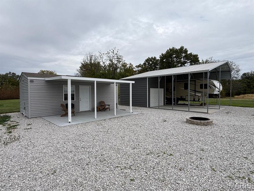 Prime recreational property near Mark Twain Lake, ready for Summer 2026 enjoyment. Conveniently located just 3 miles west of Monroe City off Hwy 36 in Hunnewell, MO, this property offers excellent access while maintaining a relaxing getaway atmosphere.

The property includes a fully furnished 2-bedroom, 1-bath cabin featuring a covered front porch, plus a storage shed with an additional covered porch. Also included is a 2018 Keystone 5th Wheel camper with canopy. Additional amenities include an RV hookup with full utilities, fire pit, and two additional parcels, providing extra space and flexibility.

Ideally situated within minutes of marinas, recreation areas, water parks, dining, and lake access. Approximately 5 minutes to Monroe City, 20 minutes to Hannibal, and 40 minutes to Macon via Hwy 36.

Opportunities like this near Mark Twain Lake are rare. Schedule your private showing today to experience everything this property has to offer. See it! Love it! Own it!