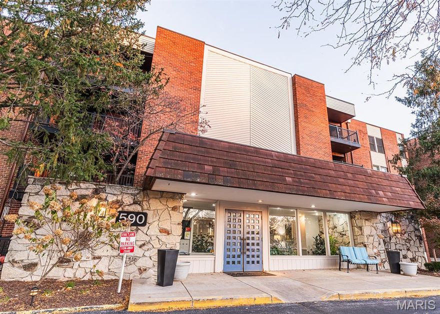 Seller is VERY motivated! They are also offering a $3,000 credit towards closing costs! 
 ** Laundry room and trash chute is just down the hall, but don't let not having in unit laundry be a deal breaker. 
 ** The seller is willing to credit to install the hookups
Come check out this move in ready 2 bedroom, 2 bath condo in the heart of Creve Coeur. The updated kitchen offers gorgeous granite countertops, new stainless steel appliances and plenty of storage for all of your kitchen gadgets. The bedrooms are oversized with new carpet. The primary bedroom features a walk-in closet with ample shelving and the primary bathroom offers a double vanity. Both of the bathrooms are equipped with heat lamps to keep you toasty after a shower. The show stopping living room features a fireplace with two sliding glass doors that lead to a spacious balcony. There is new luxury plank flooring throughout the main living area, a new water heater installed in 2025 and newer HVAC system. This second floor unit has elevator access and is located in a secured building with underground parking in a heated garage.

This unit would make a fantastic rental, starter or downsizer home.


Community amenities include Deck Maintenance, Snow Removal, Swimming Pool, Elevator, Study Room, Storage Unit, and Assigned Parking in Heated Garage. HOA additionally covers Water, Sewer and Trash.