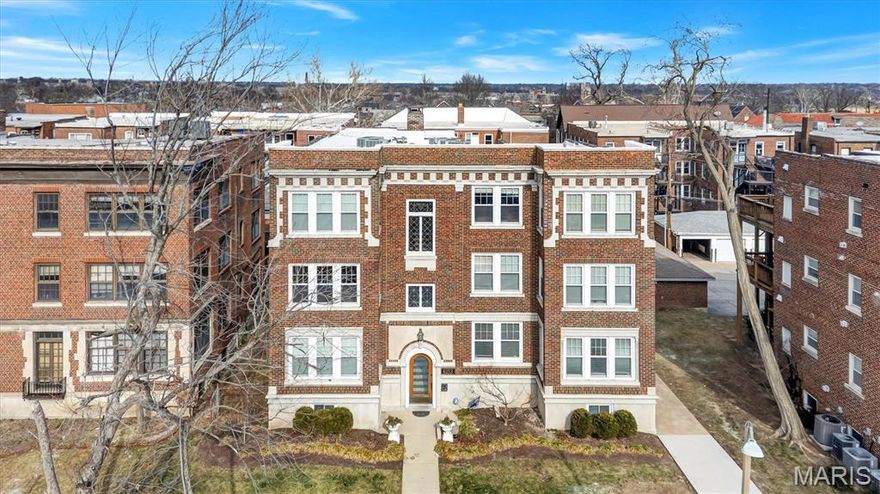 Welcome home to this inviting second-floor condo in the heart of Saint Louis, just minutes from Forest Park, neighborhood cafes, dining, and shopping. Set on a quiet, tree-lined street, this well-maintained building offers true peace of mind with a new roof and recent tuckpointing already completed. Inside, the home is filled with natural light and offers a comfortable, functional layout ideal for everyday living. Timeless features such as hardwood floors add warmth and character, while dedicated parking and additional storage enhance daily convenience. You can also relax on your covered deck after a long day.  Sellers are offering a 1 year Home Warranty for buyer peace of mind. Enjoy living in this beautiful and walkable location.  A wonderful opportunity for an new owner seeking comfort, stability, and an unbeatable lifestyle.  Fall in love with this home at first sight.