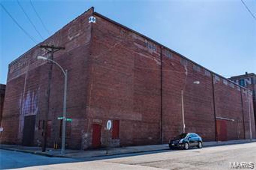 .Location, location, location!  Outstanding investment opportunity!  Just four blocks from Busch Stadium and stunning rooftop views of both the Arch and Stadium.  Rezoned for multi-purpose use, this building has tremendous potential.  Over 64,000 of possible square footage.  Ideal location for your business, multiple residential units, retail space and more.  Located in the north end of Soulard and within the proposed Chouteau's Landing.  Welcome to your next investment. Structural Engineer Report was conducted.  Potential for historic tax credits. Located in the St Louis Opportunity Zone for Development Incentives. Location: Downtown