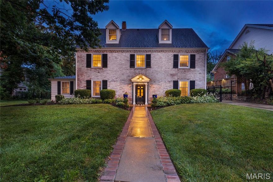 You have found THE Quintessential traditional 2 1/2 story KIRKWOOD home, within walking distance of top-rated Tillman Elementary, and all the DOWNTOWN amenities you know and love. From the lush front lawn, to the resort-like oasis with an in-ground pool in the backyard, you may never want to leave the property though. Formal foyer provides entry to 1st floor living spaces, which include flex areas that can be curated best for your needs. The current flow includes a Kitchen featuring custom cabinetry, granite counters, stainless appliances, open to the Breakfast Room, a formal Living/Lounge Room with grand fireplace, that has also been utilized as an impressive Dining Room, a private Office/Den, and a huge Great Room with stunning fireplace, coffered ceiling, abundant natural light & access to the private patio and outdoor pool oasis. The 2nd floor houses an opulent Primary Ensuite Bedroom with elegant soaking tub, oversized shower, double vanities, and two walk-in closets; two additional Bedrooms, full Bath & Laundry Room. The 3rd floor has a large Recreation Room with retractable movie screen & the 4th Bedroom. Storage areas are found throughout the home & above the 2-car detached garage, with the anticipated basketball hoop! This home really does have everything you could ever want or need. When should we look for you?
