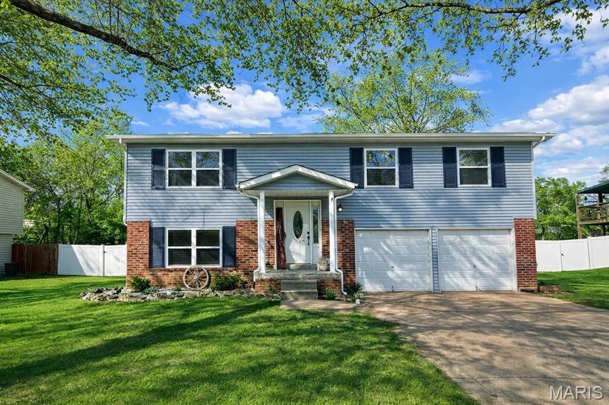 Welcome to 8 Creekwood Drive, nestled in the highly sought-after Park Charles South subdivision and located within the award-winning Francis Howell School District. This beautiful home offers 3 bedrooms, 2 full bathrooms, and a spacious 2-car garage.

Inside, you’ll find a functional and inviting layout featuring a formal living room and a separate dining area—perfect for both everyday living and entertaining. The finished walk-out lower level provides a generous family room along with additional space ideal for a home office, playroom, or flex area.

Step outside to a large backyard that’s perfect for hosting gatherings, relaxing, or enjoying outdoor activities.

Major updates have already been taken care of, including a furnace and A/C (2016), dishwasher (2016), roof (2012), fence (2010), and an updated 200 AMP electrical panel (2009). A brand-new deck, installed in July 2025, adds even more value and outdoor enjoyment.
Conveniently located near schools, shopping, dining, and major highways, this home offers both comfort and accessibility.

Don’t miss your opportunity to make this one yours!