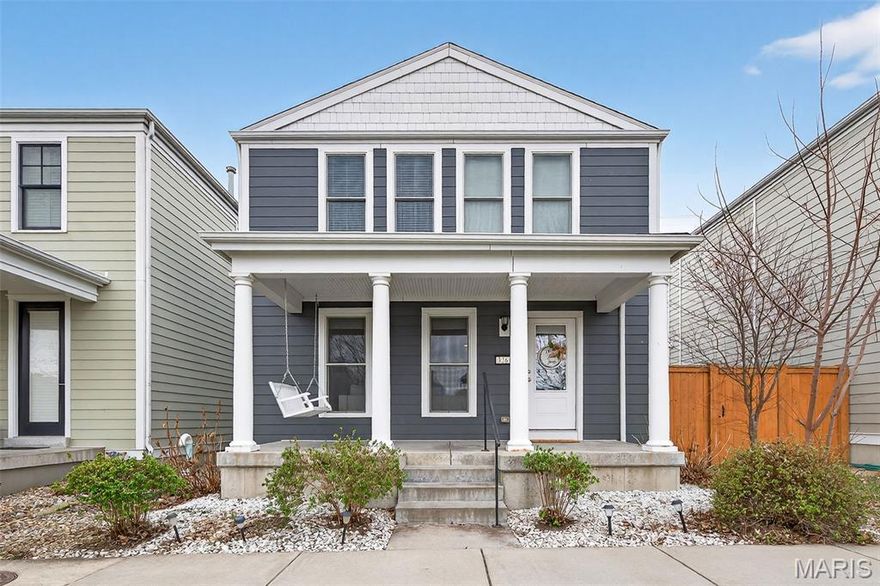 Prime location and beautifully maintained, this move-in-ready 4-bedroom, 2.5-bath home offers an inviting open floor plan with an updated kitchen, stylish lighting, newer flooring, and custom shiplap accents throughout. Upstairs features a spacious primary suite with dual walk-in closets and a private bath with garden tub and separate shower, plus two additional bedrooms, a flexible office or fourth bedroom, and convenient second-floor laundry. The unfinished basement includes a rough-in and egress window for future expansion. Enjoy the private patio and side yard with a 6-foot privacy fence, a two-car garage with extra parking behind, and a covered front porch just steps from the neighborhood playground. Located in the desirable New Town community with access to lakes, canals, pool, market, restaurants, concerts, and scenic sunsets, this home offers exceptional amenities and year-round charm.