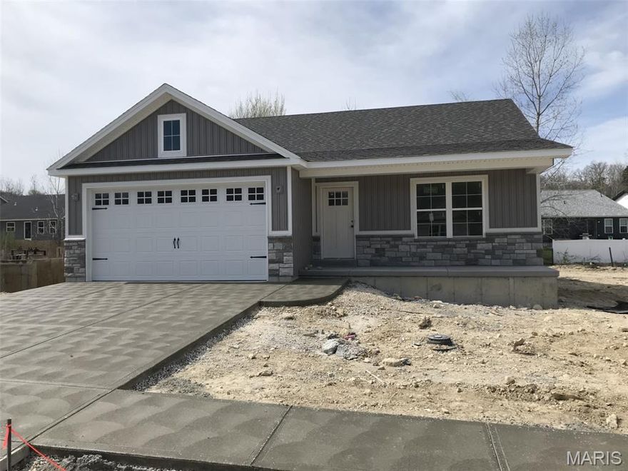 Brand New Subdivision! This 3-bedroom 2 bath ranch home is under construction. This is not a basic home; it is fille with options. Oversized 2 car garage, architectural shingles, full basement with full bath rough-in, granite counter-tops, Vaulted ceilings, open staircase, built-in microwave, smooth top electric range, soft close doors and drawers, luxury vinyl plank flooring and main floor laundry. Pictures are of previously built homes - options may vary.