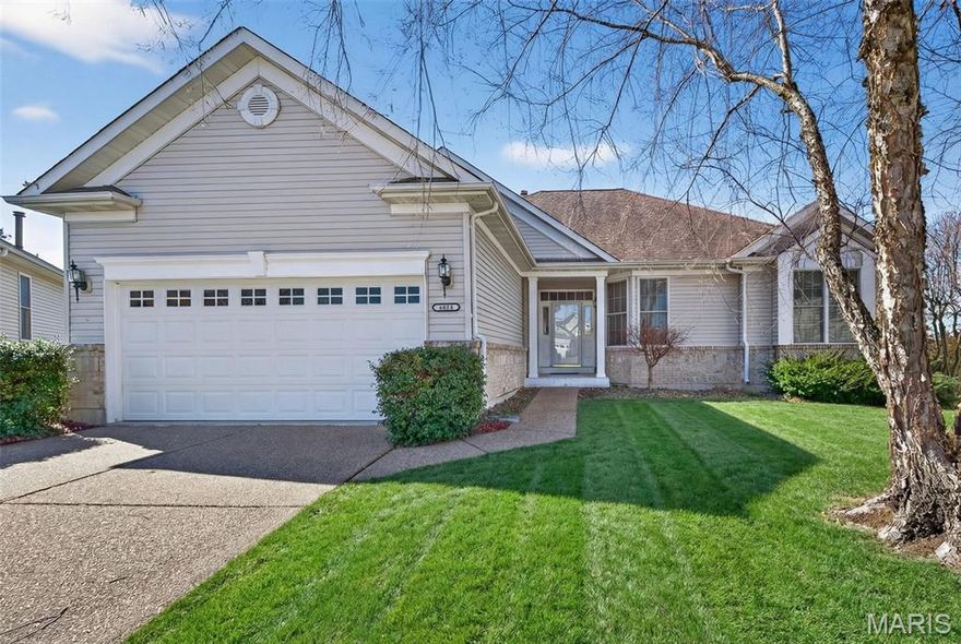 Enjoy low-maintenance living at its best! Welcome to this beautifully maintained 2-bedroom, 2-bath AND OFFICE ranch home, perfectly situated on a premium wooded cul-de-sac lot in the highly sought-after Heritage of Hawk Ridge 55+ community. Step inside to a warm and inviting family room featuring a cozy gas fireplace—perfect for relaxing on those cool evenings. The spacious kitchen is ideal for cooking or entertaining, complete with granite countertops, custom cabinetry, a breakfast bar, and ceramic tile flooring. Step out onto the covered deck to take in the serene wooded views from your large private lot. The main floor offers everything you need: a comfortable primary suite with a generous bathroom and a walk-in closet that has tons of room and is thoughtfully set up for organization, plus main-floor laundry, a separate dining area, a guest bedroom, and a second full bath. The unfinished walkout lower level with rough-in plumbing is ready for your finishing touches. Enjoy an active lifestyle in this vibrant community featuring a clubhouse, golf course, swimming pool, tennis courts, and a full calendar of social events and activities. Learn more about Heritage of Hawk Ridge at www.hhrlifestyle.org.