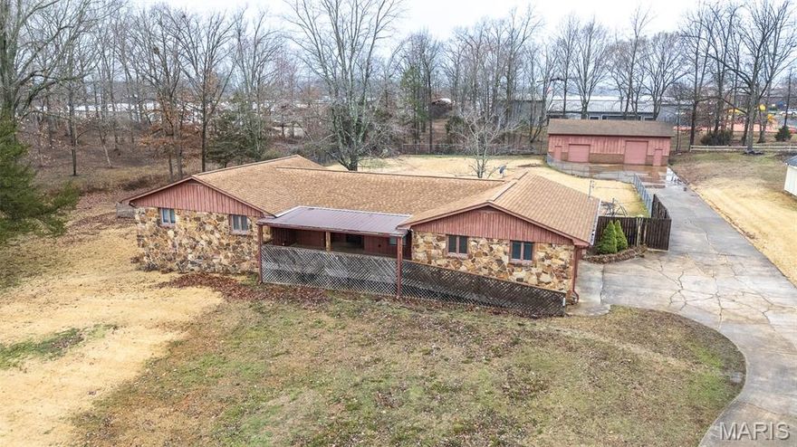 Welcome to this charming 3-bedroom, 2-bath home tucked away on a quiet dead-end street, offering privacy and plenty of space to enjoy. Situated on approximately 1.84 acres (+/-), this property includes an additional lot, giving you extra room to expand, garden, or simply enjoy the open space. Inside, the home features a comfortable layout with spacious bedrooms and a beautiful custom tile shower in the master bathroom, creating a relaxing retreat at the end of the day. Step outside to a large fenced-in yard, perfect for pets, kids, or entertaining. For those needing extra storage or workspace, the property also includes a separate 2-car shop, ideal for hobbies, projects, or parking. With its peaceful location, generous acreage, and great outdoor space, this property offers the perfect blend of comfort, functionality, and privacy. Call today before gone tomorrow!