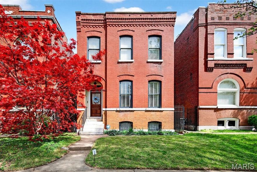 Welcome home to this beautiful historic brick charmer nestled in the heart of The Grove, one of St. Louis’ most vibrant and sought-after neighborhoods. Full of character and warmth, this home blends timeless charm with modern updates. Inside, you’ll find an inviting open-concept main level that’s ideal for both everyday living and entertaining. The updated kitchen features stainless steel appliances and flows into the living space, complete with a cozy gas fireplace. An additional half bath is located on the main level for convenience. Upstairs offers two generously sized bedrooms and a full bath.  Step outside to enjoy a private deck and a great-sized backyard perfect for hosting friends, relaxing evenings, or weekend gatherings. A two-car parking pad adds ease and practicality. Location truly sets this home apart. Just steps away, you’ll enjoy all The Grove has to offer, a lively mix of popular restaurants, bars, and local hotspots. Plus, you can walk to Forest Park, recently named the #1 Best City Park in America by USA Today, as well as Barnes-Jewish Hospital and other major medical and employment centers. This truly is city living at its best!