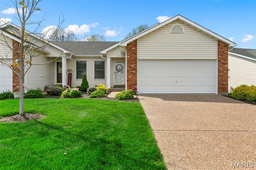 Welcome to easy, low-maintenance living in this light-filled 2 bed, 2.5 bath villa with an inviting open floor plan! Vaulted ceilings, skylights, and a wall of windows set the tone the moment you step inside, creating a bright and airy great room perfect for everyday living and effortless entertaining. The kitchen offers plenty of cabinet space, seating and a seamless connection to the dining and living areas—ideal for hosting, cooking, or just staying part of the conversation. Both bedrooms are generously sized, including a comfortable primary suite with a spacious bath. The lower level is fully finished giving you an additional large living space and half bath. Outside, unwind on the Covered Screened-in deck overlooking a private, wooded backdrop that feels miles from the hustle but still close to everything. A two-car garage, main floor laundry, and low monthly HOA fees round out this wonderful opportunity. Community Pool, Walking Path, and Pond are just an added Bonus. Come see why this villa is the perfect mix of comfort, convenience, and potential!