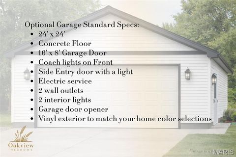 Tiny photo for 24 Oakview Ct. - Lot 14, Troy, MO 63379 (MLS # 26005197)