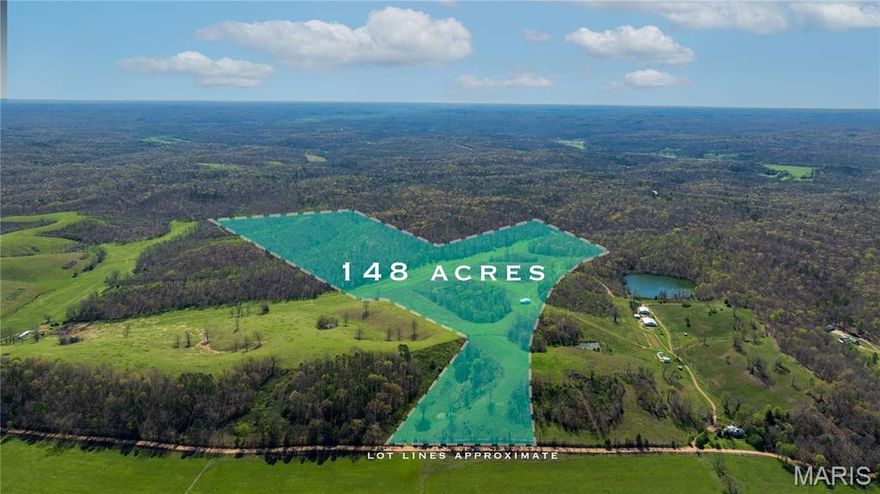 If you are looking for a great cattle farm or a fantastic hunting retreat, look no further! These 148 +/- acres located just south of clearwater lake in Reynolds County offer the versatility you are looking for. Tucked behind a gated entrance off a quiet county road, this property offers both privacy and accessibility. With conservation ground bordering two sides, you’re gaining more than just acreage, you’re gaining room to explore, hunt, and enjoy. The farm offers lush pasture ideal for cattle or hay production, paired with automatic waterers and multiple ponds that provide reliable water sources for livestock. With fencing already in place in addition to a deep well and large barn, this property is ready to be home to your herd. For the outdoorsman, this tract truly delivers. The neighboring conservation ground offers expanded habitat creating exceptional deer and turkey hunting opportunities. The mix of open pasture and timber makes this a highly desirable setup for the game. On the south end of the property there is a dynamite food plot location where you could pull wildlife in from nearly 1,000 acres of timber. One of the greatest attributes of this property is the hilltop build sites that offer amazing views of the valley. Located less than 10 minutes from Clearwater Lake, the future owners will have quick access to boating, fishing, and summer recreation, making this an ideal combination farm and getaway property. Whether you’re looking for a cattle farm, a place to create the ultimate hunting retreat or somewhere to build your dream home, this 148-acre tract checks every box.