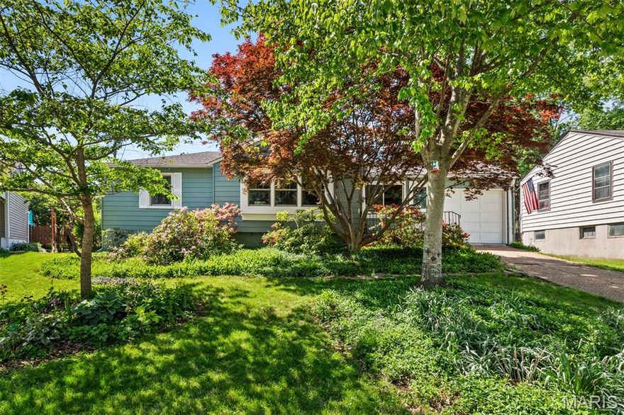 Your safe haven starts here in this Affton ranch that was built to last! Surrounded with landscaped grounds you can plant roots in, highlighted by trellises and a beautiful Japanese maple. This popular floor plan offers both living and family rooms plus a separate dining room. Refinished solid hardwood flooring fills the home with classic charm, and sets off the original stained doors. Large kitchen boasts 42 inch cabinetry, full set of appliances, pantry and window overlooking backyard.  Newer systems all less than 10 years old include the roof, water heater, main drain PVC stack, furnace and A/C. Home also offers enclosed soffits and gutter guards, replacement windows and three insulated exterior doors. Fenced backyard holds convenient utility shed. Washer and dryer stay. Located on a cul de sac in award winning Affton school district, this winner has passed occupancy inspection and is move in ready!