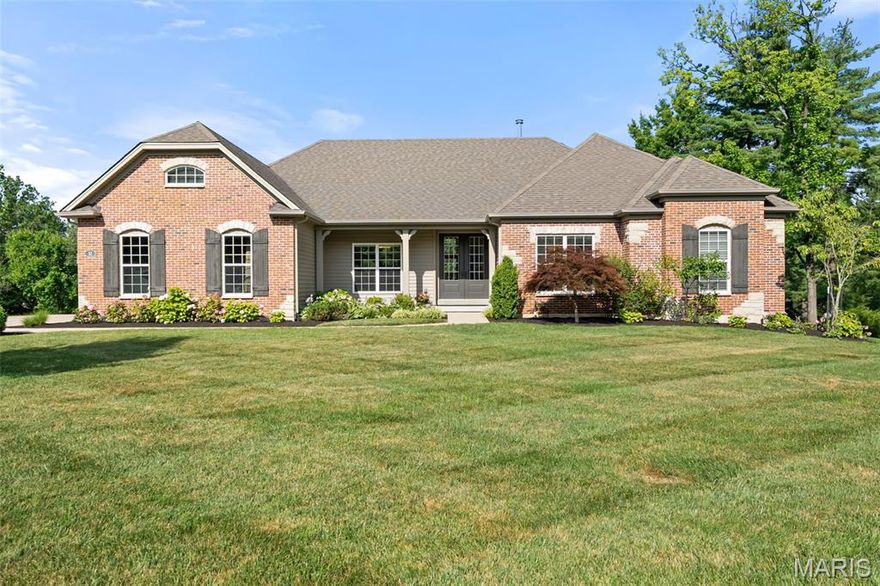 Welcome to 32 Chesterton Ln, an exceptional modern home offering luxury, space, and privacy in the heart of Chesterfield. Built in 2015 and set on just over an acre, this 5-bedroom, 6-bathroom residence blends contemporary design with family-friendly functionality. Step inside to soaring ceilings, wide-open living spaces, and an abundance of natural light. The gourmet kitchen is a showstopper featuring custom cabinetry, high-end appliances, and a massive center island that flows seamlessly into the spacious living and dining areas. Whether you're entertaining or relaxing at home, every detail has been thoughtfully designed.
The expansive primary suite offers a true retreat, complete with a spa-inspired bathroom, dual vanities, a soaking tub, and a custom walk-in closet. Upstairs and down, you’ll find additional bedrooms, flex spaces, and beautifully appointed bathrooms—perfect for guests, a home office, or a growing family. Outside, enjoy your own private oasis with over an acre of usable yard, ideal for outdoor entertaining, future pool plans, or simply enjoying the peaceful surroundings. Located in a quiet, established neighborhood just minutes from shopping, dining, and top-rated schools, this is a rare opportunity to own a newer home with timeless style and modern comfort.