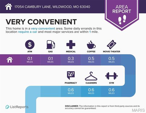 Tiny photo for 17054 Cambury Lane, Wildwood, MO 63040 (MLS # 25057434)