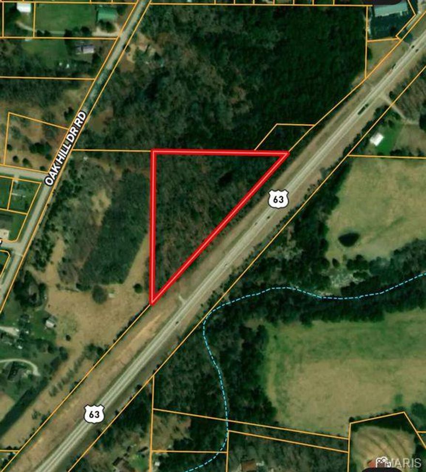 4.49 acres of Highway 63 frontage in city limits of Houston, Missouri. With direct highway access, this wooded and undeveloped parcel is ready for your next adventure. Ideal for possible commercial development with high traffic visibility or location for a residence. Minutes from all services of town, 45 minutes to Rolla, 90 minutes to Springfield and 2.5 hours to St. Louis