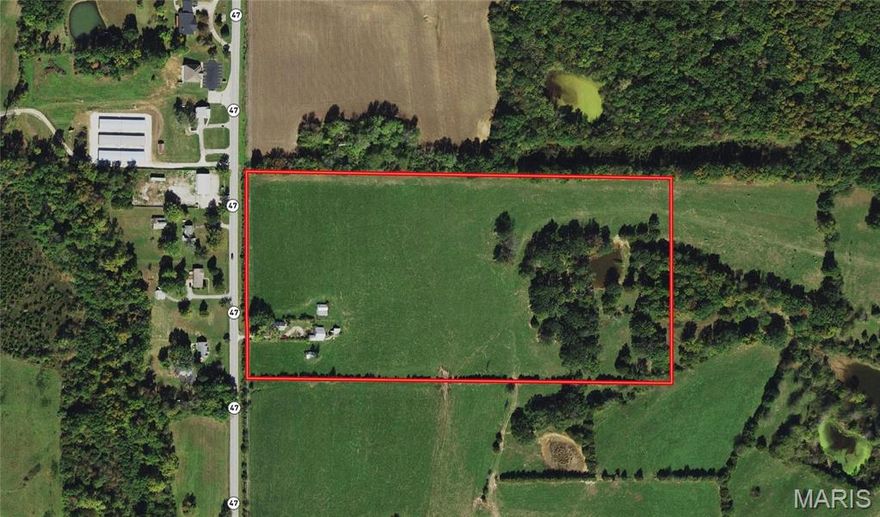 Here is a development property in the fast-growing Warrenton area you do not want to miss. Consisting of 20+/- acres fronting onto Highway 47 with electric, public water and sewer available, this property has many possibilities. With a new elementary school under construction nearby as well as additional development, this is a great opportunity to capitalize on the growth that is coming to Warrenton. Schedule your tour today! ** Duplicate of MLS 25011698 ** Location: High Traffic, Hwy/Interstate Frntg