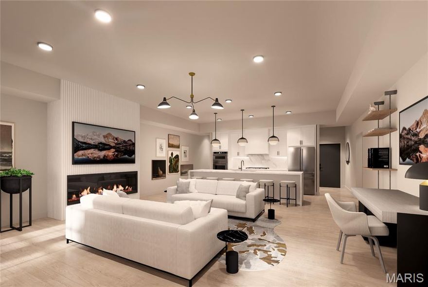 To Be Built!  Welcome to The Augusta on Main, where luxury meets convenience in the heart of historic St. Charles. This stunning 3-bedroom, 2.5-bathroom condominium is designed for those who seek both style and functionality in a vibrant urban setting.  It's located just steps from charming local restaurants, boutique shopping, and lively cultural attractions.

As you enter, you’ll be greeted by an open-concept living space featuring sophisticated designer finishes throughout. The gourmet kitchen is a chef’s dream, complete with high-end stainless steel appliances, custom cabinetry, and a large central island ideal for entertaining or casual dining. The primary suite is a luxurious retreat, offering a walk-in closet and a spa-inspired bathroom with a large soaking tub, frameless glass shower, and dual vanities. Two additional well-sized bedrooms provide versatility for family, guests, or a home office. A full second bathroom is elegantly appointed, and a convenient half-bath is located off the main entertaining area. The property also features 2 dedicated parking spaces, access to an on-site fitness center, and a rooftop deck that offers sweeping views of the St. Charles skyline. This luxury condominium offers the ideal blend of modern amenities, chic design, and an unbeatable location. Don’t miss your chance to live in one of St. Charles’ most sought-after addresses!