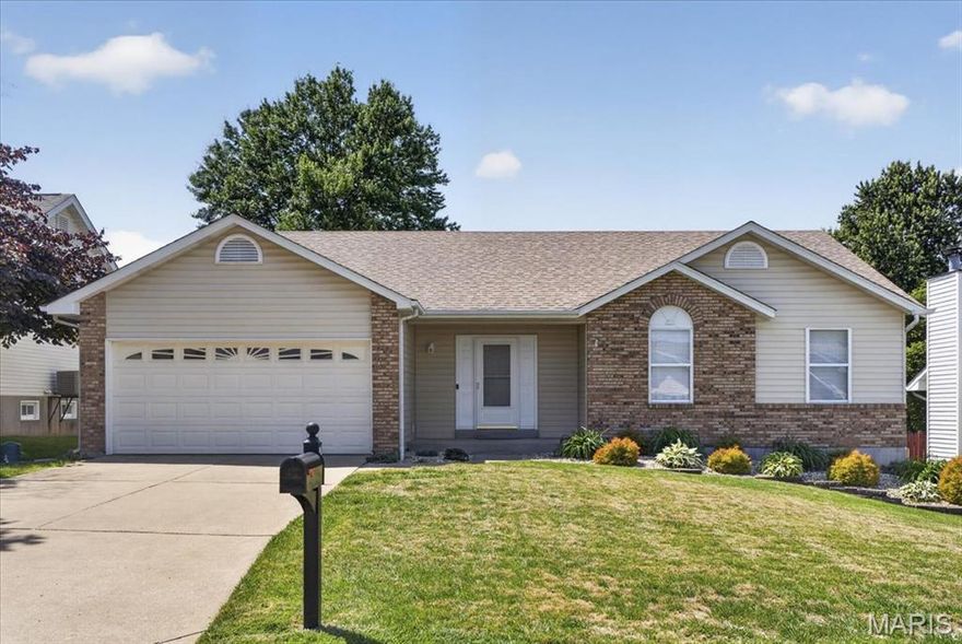 This charming home offers standout curb appeal and a warm, welcoming feel from the moment you arrive. Step inside to a spacious entryway with a large coat closet, leading to a beautifully refreshed main level featuring brand-new carpeting throughout. The great room impresses with a vaulted ceiling and a cozy fireplace framed by two rear-facing windows, creating a bright and inviting gathering space.
Designed with connection in mind, the layout encourages easy flow and everyday interaction. Major updates provide peace of mind, including a roof less than one year old. The finished basement expands your living space with a convenient half bath, while still allowing for generous storage options.
Outside, enjoy a nicely sized yard complete with a storage shed—perfect for tools, hobbies, or seasonal items. Ideally located with quick access to Highway 70, Highway 94, and the Page Extension, this home combines comfort, function, and convenience in one appealing package.