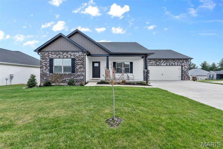 Welcome to this stunning, nearly new home built in 2023, offering the perfect blend of modern design and thoughtful upgrades. This beautiful 3-bedroom, 3-bath residence features an open and inviting floor plan highlighted by a spacious living area complete with a built-in entertainment center—perfect for relaxing or entertaining guests.
The heart of the home is the impressive kitchen, showcasing a large island, elegant granite countertops, and a generously sized pantry, providing both style and functionality for everyday living and hosting. Vaulted ceilings enhance the sense of space and natural light throughout the main living areas.
The primary suite and additional bathrooms are designed with comfort in mind, featuring double vanities and quality finishes. Downstairs, the fully finished basement expands your living space with a versatile bonus room that could easily serve as a fourth bedroom, home office, or gym, along with a third full bathroom.
Step outside to enjoy the walkout basement that leads to a covered deck—ideal for outdoor gatherings year-round. The entire yard has been professionally landscaped and includes a full irrigation system, making maintenance a breeze.
Additional upgrades since purchase include a water softener system and stylish wooden Venetian blinds throughout the home.
This move-in ready property offers modern convenience, upgraded features, and flexible living space—everything you need to feel right at home.