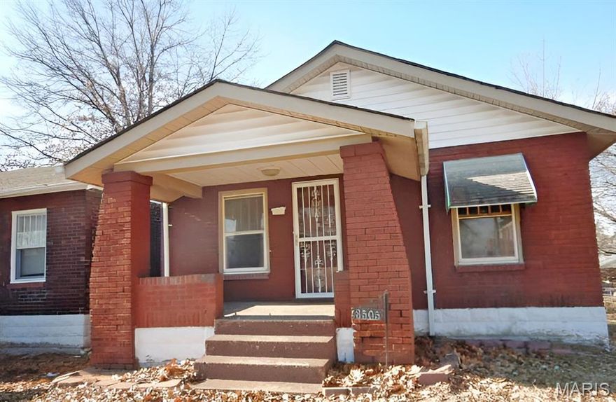 Quaint brick bungalow with so much charm! Special features include: wood floors, arched doorways, enclosed rear porch, framed basement for finishing along with half bath plumbing. So much potential, show and sell it today!