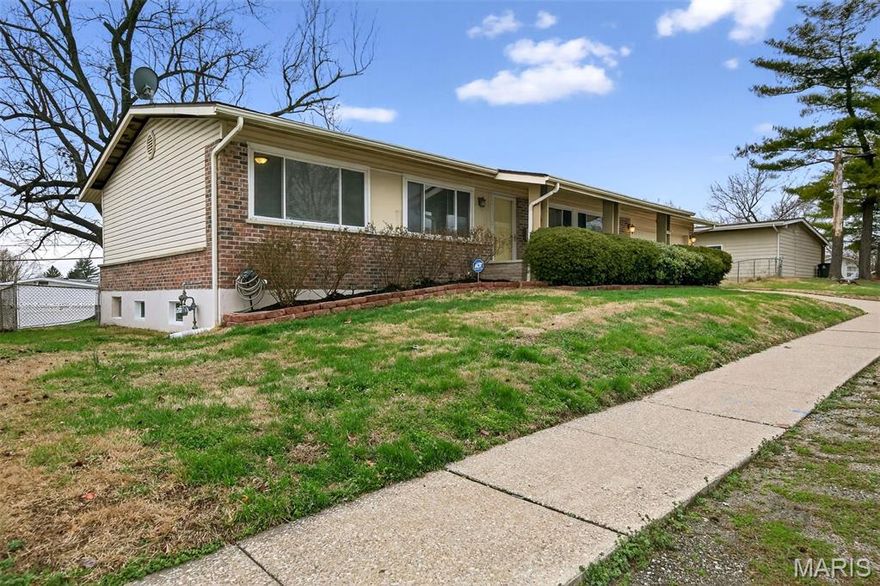 Welcome home to this beautifully updated 3-bedroom, 2-bath ranch offering modern comfort and move in convenience. Step inside to find an updated kitchen, refreshed flooring, newer windows, and stylishly renovated full baths. Major systems have been thoughtfully upgraded, including HVAC, water heater, and roof, giving buyers peace of mind for years ahead.  A spacious full, partially finished basement provides extra living space, storage, or future expansion potential. Enjoy outdoor living on the spacious rear patio, perfect for relaxing or entertaining. The property also includes a 2 car garage for added convenience there is a garage door that opens to the back yard.  This well maintained home blends updates, functionality, and value—ideal for today’s buyers seeking a turnkey property in a convenient Florissant location with Ferguson Florissant Schools. Close to public transportation. The seller is offering 1 HSA home warranty for buyer peace of mind.