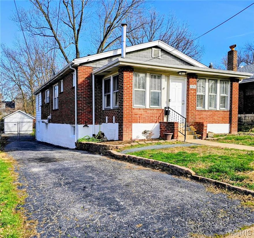 Charming all-brick home nestled on a quiet street, offering the perfect blend of character, comfort, and convenience. This spacious 3+ bedroom residence features beautiful hardwood floors throughout and a tastefully updated bathroom, making it truly move-in ready. Enjoy morning coffee on the enclosed front porch or unwind in the rear sun porch while taking in those refreshing summer breezes. The inviting living room showcases stunning stained glass windows, adding a touch of timeless elegance. Step outside to a level backyard—ideal for relaxing, gardening, or entertaining—and take advantage of the detached one-car garage for added convenience. Located just minutes from shopping and public transportation, this home delivers both tranquility and accessibility in one desirable package. The home is being sold As-Is; no warranties, repairs, or inspections will be provided. The buyer will be responsible for municipal inspections to secure occupancy.