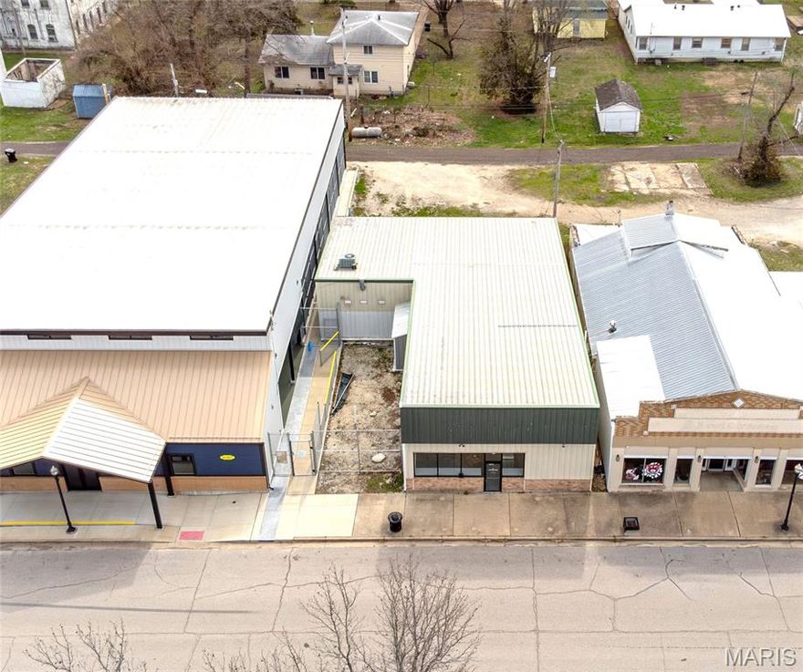 Be part of the amazing growth in St James, Missouri! Check out 120 W Washington St - Commercial opportunities galore! Located just off Main Street, situated next to the town's busy pickle ball courts, this versatile downtown space has been used as a restaurant (see fryer vent and water suppression system), a beauty salon (some of the drain lines still there) and a retail space most recently. There are 3 total possible spaces to utilize - just check with the City about any plans you might have. Over 3,800 sq ft to spread out. The current interior layout offers a lot of flexibility, with walls designed for easy removal to suit a variety of business needs. The exterior and roof are made of durable metal, making this property low-maintenance. Contact us for a private showing and talk about your future plans & ideas!