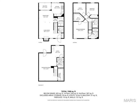 Tiny photo for 1436 Whispering Creek Drive, Ballwin, MO 63021 (MLS # 25079053)