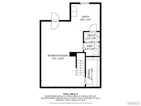 Tiny photo for 1436 Whispering Creek Drive, Ballwin, MO 63021 (MLS # 25079053)