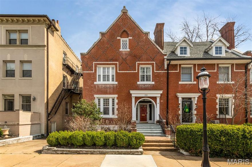 Welcome to 310 N Newstead—an exceptional historic residence in the heart of the highly sought-after Central West End. Just steps from the iconic Cathedral Basilica and within walking distance to upscale dining, charming bookstores, cozy cafes, and boutique shopping, this beautifully preserved and updated 99-year-old home offers the perfect blend of timeless character and modern convenience. This spacious home features four bedrooms and 2.5 bathrooms, thoughtfully designed for both everyday living and elegant entertaining. The entire third floor is dedicated to a luxurious primary suite, creating a private retreat complete with a serene sitting area, a full wall of custom built-in bookcases, and a spa-inspired bath. An additional bonus room off the suite offers flexible space for a home office, nursery, or creative studio.
The second floor includes three generously sized bedrooms, a full bathroom, and convenient hallway laundry. The expansive front bedroom provides versatility and can easily function as a family room or additional living space.
On the main level, the updated kitchen flows seamlessly into the dining area—perfect for hosting gatherings. Step outside to a large deck, ideal for outdoor entertaining, dining al fresco, or simply unwinding.
The basement expands your living space even further, featuring sleek polished concrete floors—perfect for recreation, a home gym, or media area. A brand-new Class 3 hail-rated roof adds peace of mind and long-term value. This is a rare opportunity to own a true architectural gem in one of St. Louis’s most vibrant and desirable neighborhoods. Schedule your private showing today and experience Central West End living at its finest.