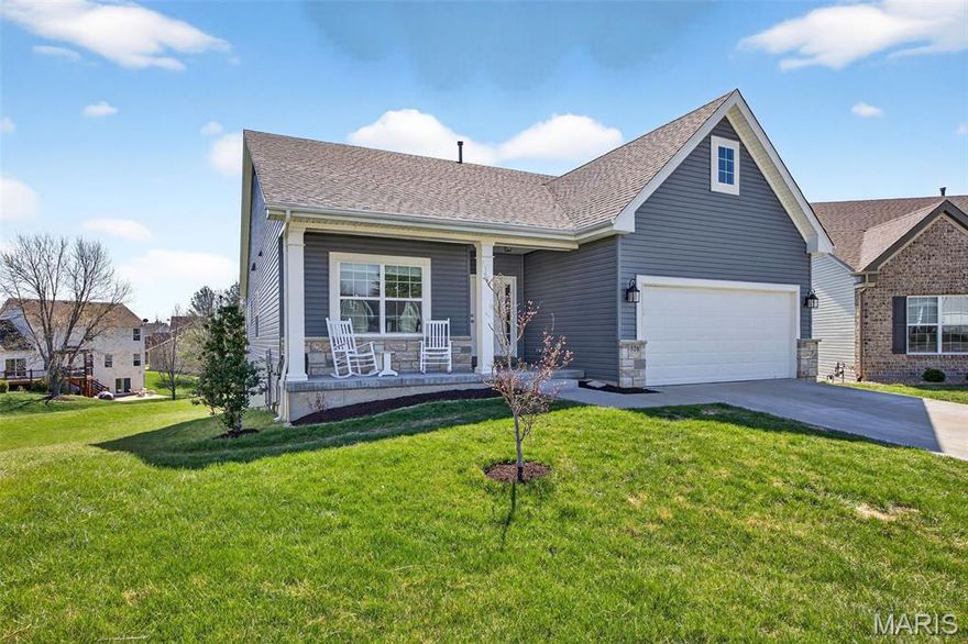 Enjoy carefree living in this stunning 3-bedroom, 3-bathroom detached villa featuring the sought-after Grand Columbia expanded floorplan. This home boasts an airy, open-concept layout with 9ft ceilings, neutral designer tones, and luxury vinyl plank flooring throughout the main level. The heart of the home is a gourmet kitchen complete with a massive social island, stone countertops, stainless steel appliances, a custom tile backsplash, and a walk-in pantry. Relax in the light-filled living room anchored by a gorgeous stone gas fireplace or retreat to the primary suite, which offers expansive windows, a huge walk-in closet, and an en suite with double sinks and an oversized shower.
The main floor also includes a dedicated office, a second guest bedroom, and a large laundry room. For those with larger vehicles, the 2-car oversized garage features an extra 4 feet of depth—a rare and practical find! The finished walk-out lower level is perfect for entertaining, offering a spacious family room with custom cabinetry and a door that leads out to a private patio. A spacious guest bedroom with private access to a full bath ensures comfort for visitors. Backing to peaceful common ground, the low-maintenance vinyl deck is the perfect spot to unwind. Experience true "lock-and-leave" living with an association that maintains the landscaping and snow removal, plus a lawn irrigation system for ultimate convenience.