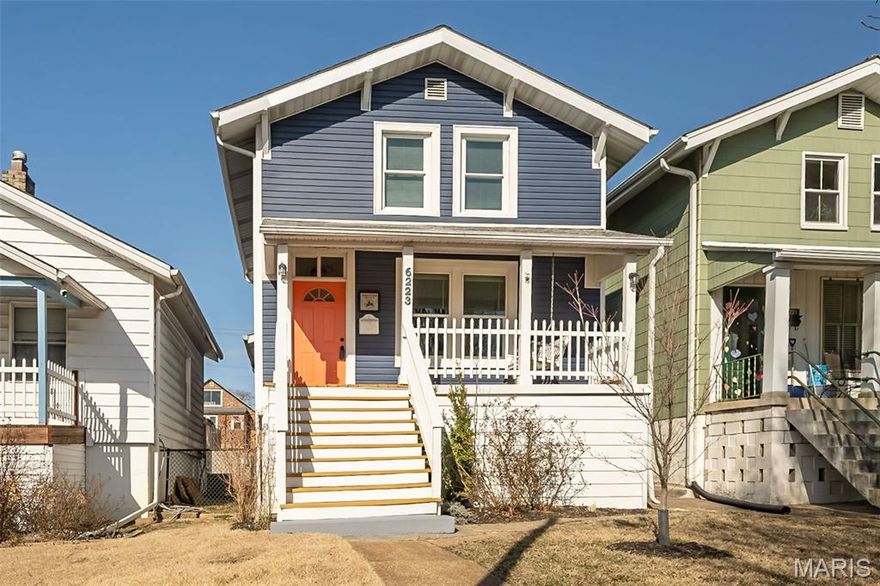 Discover the charm and convenience of this beautifully updated 2-story home located just minutes from Forest Park in the sought-after Dogtown neighborhood. With 2 spacious bedrooms upstairs, a flexible main-level room that can serve as a 3rd bedroom or home office, and 1.5 baths, this home offers comfort and versatility for modern living.
You’ll love relaxing on the inviting front porch with its classic porch swing—perfect for slow mornings and peaceful evenings. Step inside and you’ll immediately feel at home in the bright, inviting open floor plan. Luxury vinyl flooring flows throughout the main level, complemented by stylish modern lighting and soaring high ceilings that amplify the natural light. Ceiling fans add comfort and charm in every space. The beautifully updated kitchen anchors the main level with contemporary finishes, sleek cabinetry, and a seamless connection to the living and dining areas—perfect for everyday living or effortless entertaining.
Upstairs, the two large bedrooms share a well-appointed full bath. On the main level, the additional room provides endless possibilities—guest room, office, crafting—and is conveniently located near the half bath.
Outdoor living shines here. The home features a large deck, a 6-ft privacy fence, and a thoughtfully updated backyard built for gathering, or simply unwinding outdoors. A 2-car "garageport" adds rare extra convenience in this popular urban neighborhood, affording secure parking with garage door access from the alley, covered parking/patio inside your landscaped yard.  Newer roof and siding!
With its unbeatable location, modern updates, and classic Dogtown charm, this home offers incredible walkability and convenience in a well-maintained, move-in-ready house.
Don’t miss your chance to make 6223 W Park Ave your next home, and start planning your St Patrick's Day guest list - the parade on Tamm Ave is just 1.5 blocks away!