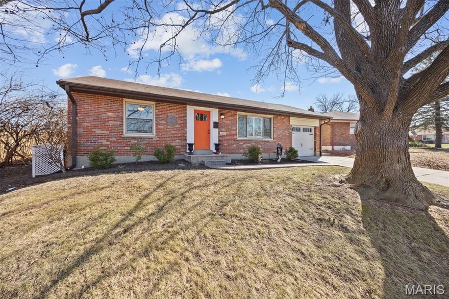 This is the one you have been waiting for to call home. This turnkey, remodeled two-bedroom residence offers the seamless open-concept living today’s buyers crave. The home boasts fantastic curb appeal with its classic brick exterior, landscaping, and an attached one-car garage featuring an oversized concrete driveway. Upon entering, you will fall in love with the gorgeous hardwood floors and a deluxe kitchen equipped with a breakfast bar, granite countertops, stainless steel appliances, and under-cabinet lighting that beautifully highlights the white subway tile backsplash.

The spacious living room features a large picture window perfect for entertaining, while the dining room offers fantastic views of your private outdoor oasis. Retreat to the bedrooms where you'll find updated interior doors and convenient double closets, or relax in the remodeled full bath showcasing a custom tile surround, modern vanity, and updated lighting.

The level backyard is a true showstopper, featuring an above-ground pool and a custom pool deck designed for summer relaxation, along with a new shed for additional storage. With the basement offering plenty of extra space and a location within the award-winning Affton School District, this home truly has it all.