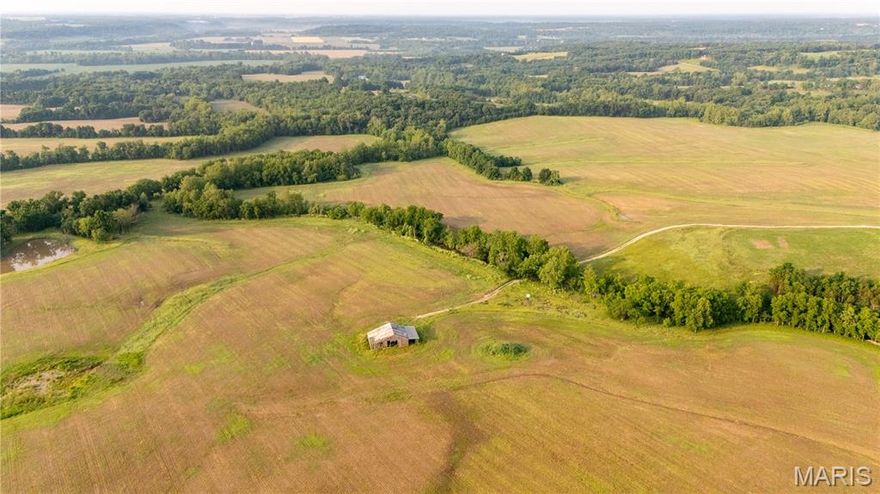 This stunning 353.1+/- acre property in Ralls County, Missouri presents a rare and valuable combination of highly productive farmland, premium hunting habitat, and ideal building sites—making it a standout opportunity for farmers, investors, and outdoor enthusiasts alike. Approximately 277 acres are currently cash rented at $240 per acre, providing immediate income. The property features Armstrong, Winfield, Belknap, Gorin, and Moniteau soils, all known for their strong yield potential and agricultural productivity. In addition, 15 acres of CRP along the creek pay $189 per acre, contributing to the property’s ROI while enhancing cover and habitat for wildlife. Cedar Creek meanders through the land, offering a year-round water source and serving as a natural travel corridor for trophy whitetails, especially during the rut. The farm is bordered by large blocks of timber, fostering a healthy population of deer, turkey, upland birds, and small game. The landscape includes gently rolling hills and fertile creek bottoms, with panoramic views that make it ideal for a future home, hunting lodge, or machine shed. Additional features include a stocked pond, an old barn for storage or restoration, and a creek crossing providing full property access. This property checks every box for row crop production, recreational use, income generation, and rural living—a truly one-of-a-kind investment in Missouri’s fertile heartland.