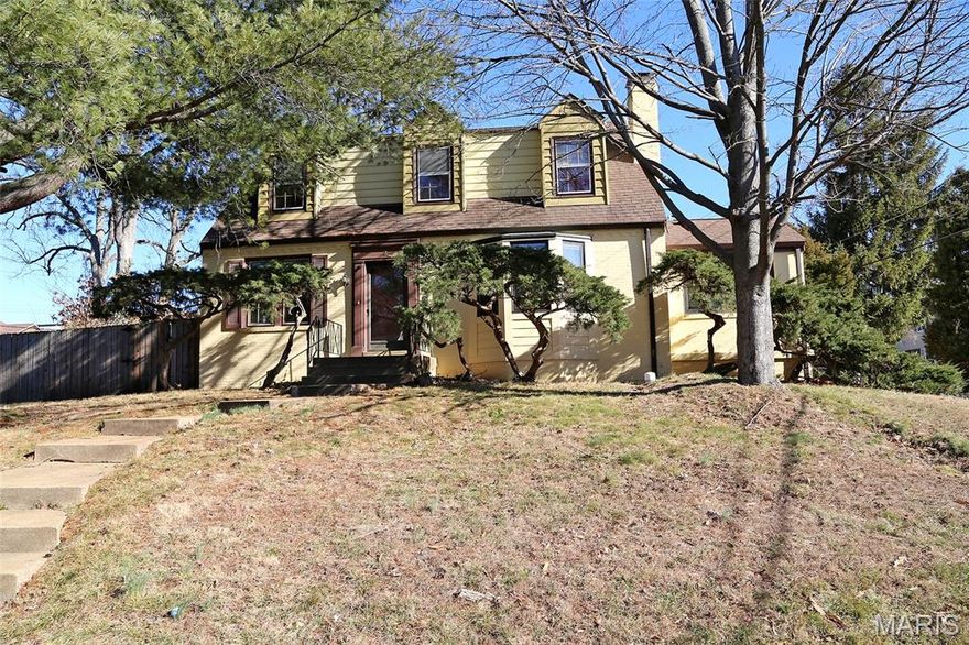 Looking for an opportunity to renovate a 4-bedroom brick home in Chafford Woods subdivision?  Great central location . The kitchen needs a total redo. Flooring slate from old roofs.Main level bedroom and bath. Upstairs are 3 more bedrooms and a bath.  Also, a 2-car garage! Approx 2160 sq ft according to county records. The brick archway in kitchen was done by the owner and a neighbor who was a bricklayer. (Homes in the neighborhood are selling in the high $400's, and one is currently on the market for $524,900.) This house sits on Lot 1.  Lot 2 is for sale for $235,000. Most of the patio in the side yard is being removed because of encroachment on lot 2. About 4 feet of concrete will be left on lot 1. Lot 2 begins about 5ft from the back of the house.  Richmond Heights requires new construction to be at least 6ft from the property line. Most of the backyard for lot 1 is behind the garage. Seller would prefer an As-Is contract. Contracts, if any, are to be submitted by 7 pm Sunday—response time 3 pm Monday.