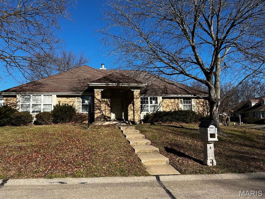 Hud Acquired Property - Case # 292-538544 - Home is being sold "As Is"
This is a great investment home.  Main level offers large kitchen with center island and cook top range.  The vaulted great room has a gas fireplace and a beautiful full wall of windows that provides lots of natural light.  There is a bonus room that could be used as a second dining room or home office.  Main level offers 2 full bathrooms and a powder room.  Lower level is partially finished and has a full bathroom.  The large tuck under garage offers plenty of room for your vehicles and additional storage.  Located just minutes from Hwy 364 it provides fast and easy access to shopping and St. Louis County. Seller  will make no repairs or guarantees.  For additional information go to HudHomeStore.gov or Olympusams-at.com.   Utilities are off so bring a flashlight and proceed with caution.  Buyers agent must accompany all buyers, inspectors and utility companies.  Lock box code is never to be given out.  Check bidding restrictions and bid periods on HudHomeStore.gov.