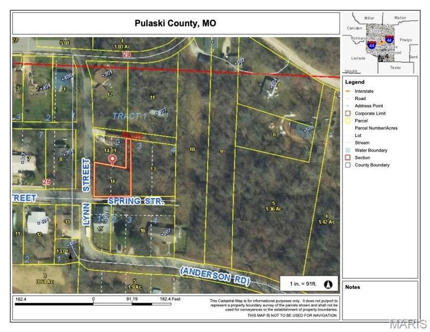 Nestled near all of downtown Waynesville's dining and shopping and ready for you to build your own home! Conveniently located near Fort Leonard Wood and 1-44. Additional Rooms: Other