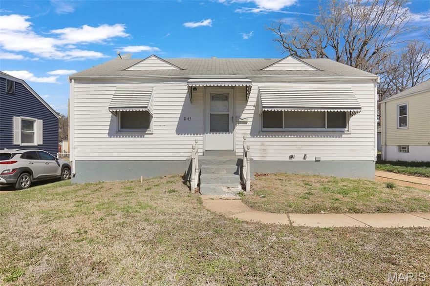Charming and affordable bungalow in the established Nordell Hills subdivision of Berkeley! This cozy 2-bedroom, 1-bath home offers 792 sq ft of comfortable living space, making it perfect for first-time buyers, downsizers, or investors seeking a great opportunity.

Built in 1950, this single-level home features a functional layout with a bright living area and well-sized bedrooms. Enjoy year-round comfort with central air, forced air heating, and ceiling fans. The property sits on a .126-acre lot and includes a garage, providing added convenience and storage.

Located near public transit with easy access to local amenities, shopping, and schools in the Ferguson-Florissant School District. With public utilities already connected and multiple financing options available, this home is ready for its next owner. Don’t miss this value-packed opportunity!
