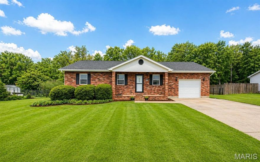 Well-maintained 3-bedroom, 2 bath home offering a comfortable layout and true move-in ready condition. The spacious living area flows into an inviting kitchen, creating a functional space for both daily living and entertaining. Bedrooms are well-sized, including a primary suite with private bath. Newer Kitchen cabinets, custom backsplash and whole house laminate and tile flooring. The fully fenced yard provides space for pets, play, or outdoor enjoyment, while a newly added storage shed offers additional convenience. The property also features an extra parking pad and gravel trailer pad, providing flexibility for multiple vehicles, trailers, or recreational storage—features that are increasingly hard to find. Conveniently located near schools, shopping, and Fort Leonard Wood, this home offers both accessibility and everyday functionality in a well-established area. With its condition, location, and added features, this property is expected to generate strong interest. Buyers are encouraged to schedule showings early to fully experience everything this home has to offer.