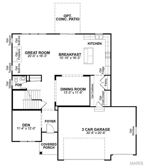 Tiny photo for 1 The Adams 3 Car at The Reserve at Wildwood, Wildwood, MO 63040 (MLS # 26019472)